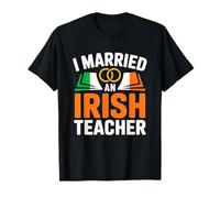 I Married an Irish Teacher Livre avec Drapeau Irlandais T-Shirt