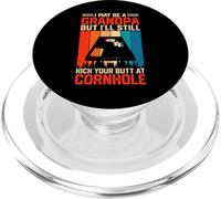 I May Be A Grandpa But I'll Still Kick Your Butt at Cornhole PopSockets PopGrip pour MagSafe