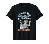I May Be Allergic to Coaching Not Cheering Baseball Humour T-Shirt