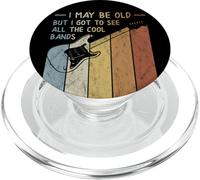 I May Be Old But I Got to See All The Cool Bands Retro PopSockets PopGrip pour MagSafe
