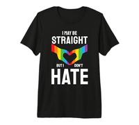 I May Be Straight But I Don't Hate Gay LGBT Pride Month T-Shirt Haut de Gamme