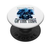 I May Have a Touch of The Tism Alpha Male Wolf Meme PopSockets PopGrip Adhésif
