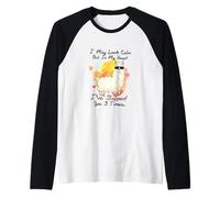 I May Look Calm But in My Head I've Slapped You Lama Manche Raglan