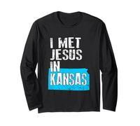 I Met Jesus in Kansas - Nouveauté chrétienne Manche Longue