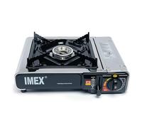 I-MEX Imex Réchaud à gaz portable, 2,2 kW, 39 x 13 x 32 cm (l x H x P), avec mallette de transport