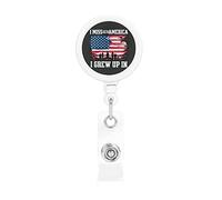 I Miss The America I Grew Up in Porte-badge rétractable Reel Clip Id Card Holder forNurse Student Office Worker