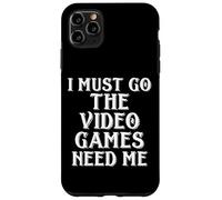 I Must Go The Video Games Need ME Funny Gamer Meme Cosplay Coque pour iPhone 11 Pro Max
