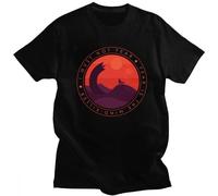 I Must Not Fear Dune T-Shirt for Men Short-Sleeve Herbert Frank Arrakis Sandworm Science Fiction Sci FI Movie Tshirt Cotton Tee Black XL