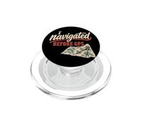 I Navigated Before GPS Boussole Carte Routière Navigation PopSockets PopGrip pour MagSafe