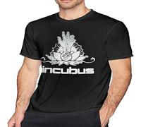 I-Nc-Ub-Us Men's Round Neck T-Shirt Short Sleeve Top Pure Cotton T-Shirt Pullover Black XL