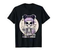 I Need a Hug from a Baddie Squelette Iced Coffee Goth Funny T-Shirt