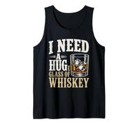 I Need A Huge Glass of Whisky Bourbon Lover Humour Débardeur