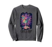 I Need A Nap And A Plot Twist. Drôle Vaporwave Gen Z Sweatshirt