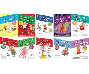 I Need a New Butt! / My Butt Series 10 Books Paperback & Hardcover Collection Set by Dawn McMillan