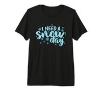 I Need a Snow Day Winter Season Luge T-Shirt Haut de Gamme