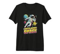 I Need More Space Astronaute Rétro Style BD Pop Art T-Shirt Haut de Gamme