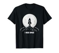 I Need More Space Astronauts Flottant Alone in Outer Cosmos T-Shirt