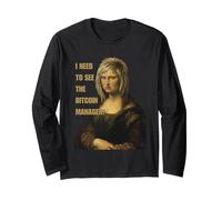 I Need to See The Bitcoin Manager - Funny Karen Mona Lisa's Manche Longue