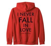 I Never Fall in Love, Just in Case Impression AU Dos Sweat à Capuche