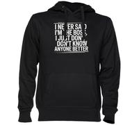 I Never Said I’m The Boss Noir Sweat À Capuche Sweat-Shirt Jersey Unisexe Homme Femme Black Unisex Hoodie