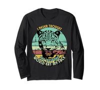 I Never Thought The Leopard Would Eat My Face Rétro Sunset Manche Longue