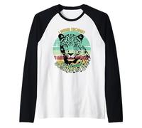 I Never Thought The Leopard Would Eat My Face Rétro Sunset Manche Raglan
