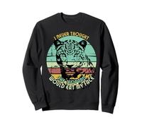 I Never Thought The Leopard Would Eat My Face Rétro Sunset Sweatshirt