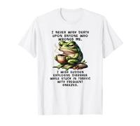 I Never Wish Death on Anyone Who Wrongs me Frog T-Shirt