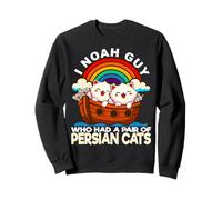 I Noah Guy Qui Avait Une Paire de Chats persans L'arche de Noé, Jeu de Mots Sweatshirt