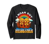 I Noah Guy Qui Avait Une Paire de Goldendoodles Noah's Ark Church Manche Longue