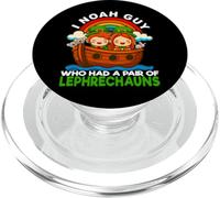 I Noah Guy Qui Avait Une Paire de Leprechauns Noah's Ark Irish PopSockets PopGrip pour MagSafe
