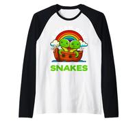 I Noah Guy Qui Avait Une Paire de Serpents L'arche de Noé La Foi des Serpents Manche Raglan