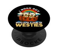 I Noah Guy Qui Avait Une Paire de Westies, l'arche de Noé PopSockets PopGrip Adhésif