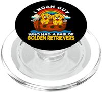 I Noah Guy Qui possédait Une Paire de Golden Retrievers, l'arche de Noé PopSockets PopGrip pour MagSafe