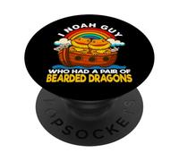 I Noah Guy Who Had A Pair of Bearded Dragons Ark Noah's Ark Cute PopSockets PopGrip Adhésif