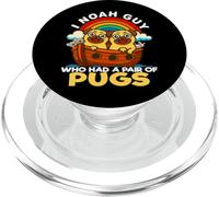I Noah Guy Who Had A Pair of Pugs Noah's Ark Religiious Dog PopSockets PopGrip pour MagSafe