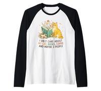 I Only Care About My Cat Coffee Books and 3 People Reading Manche Raglan