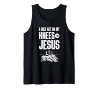 I Only Get on My Knees for Jesus Bible Verse Shirt Débardeur