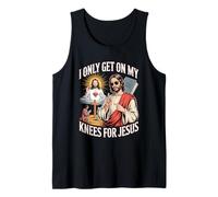 I Only Get on My Knees for Jesus Unwearable Aduld Humor Débardeur