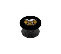 I Only Gym Workout Out 3 Days a Week Hier, Aujourd'hui et Demain PopSockets PopGrip Adhésif