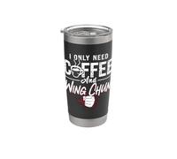 I Only Need Coffee Kung Fu Art Martial Fighter Wing Chun Gobelet isotherme en acier inoxydable double paroi