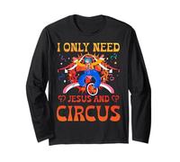 I Only Need Jesus and Circus Carnival Party Staff Dompteur Manche Longue