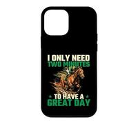 I Only Need Two Minutes to Have A Great Day - Course de Chevaux Coque pour iPhone 12 Mini