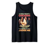 I Only Want Chickens Don't Judge Me Jardin Agriculteur Débardeur