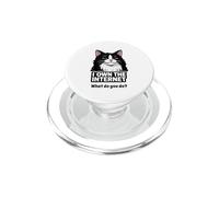 I Own The Internet Sarcastic Smoking Chat Humour PopSockets PopGrip pour MagSafe