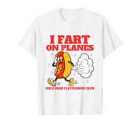 I Part on Planes Funny Unhinged Gen Z Meme Cringe Raunchy T-Shirt Graphique avec Valeur, Homme, Blanc, XL