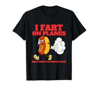 I Part on Planes Funny Unhinged Gen Z Meme Cringe Raunchy T-Shirt Graphique avec Valeur, Homme, Noir, M