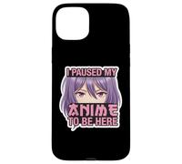 I Pause My Anime to Be Here Girl Fan d'art Japonais pour Femme Coque pour iPhone 15 Plus