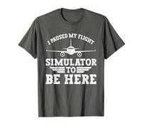 I Paused My Flight Simulator To Be Here Hélice Avion T-Shirt