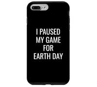 I Paused My Game for Earth Day Gamer E-Sports Player Planet Coque pour iPhone 7 Plus/8 Plus